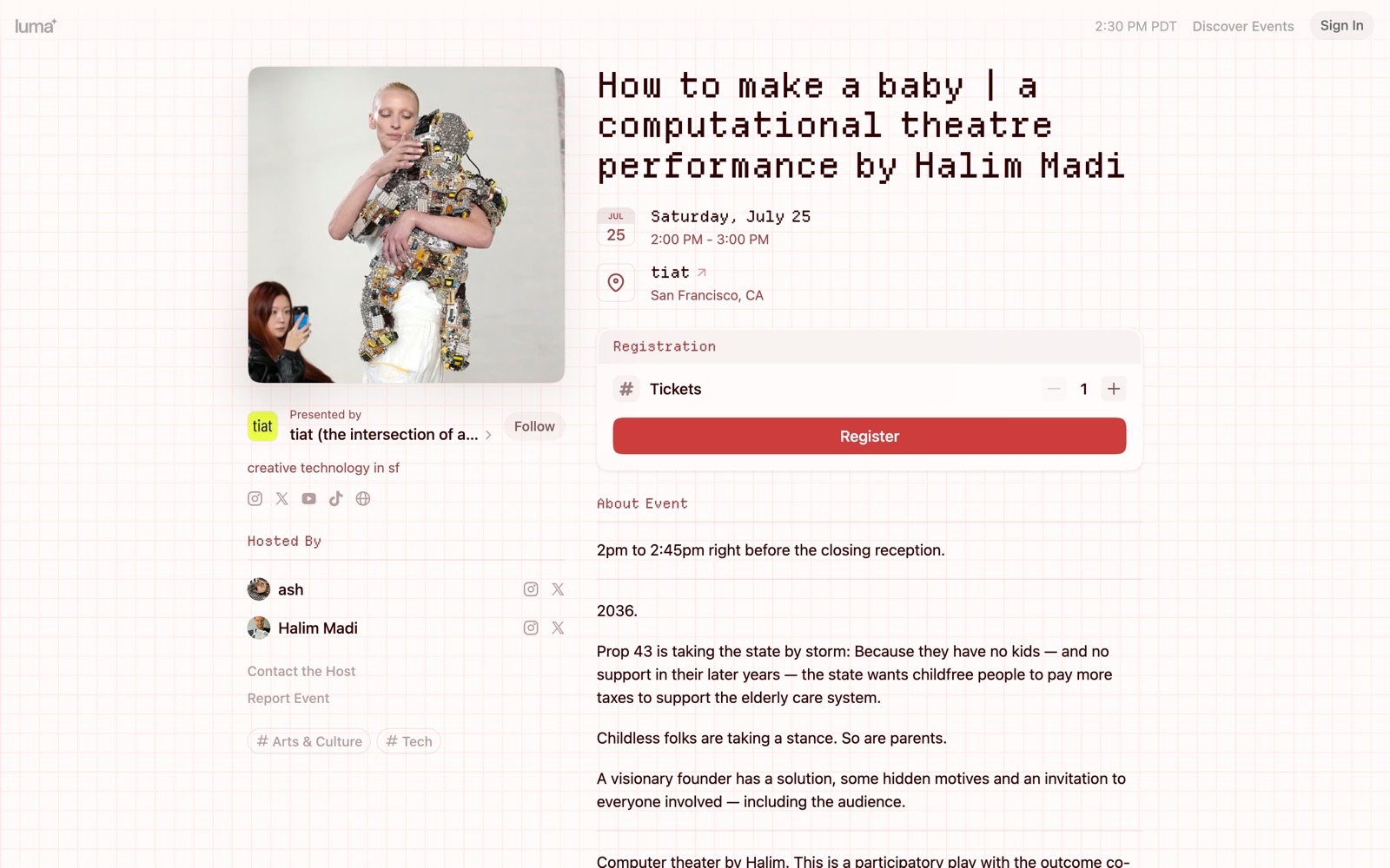 How to Make a Baby at tiat: the room gathered around the contract.